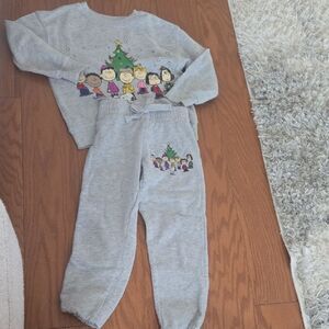 Peanuts Gray Kids Matching Set